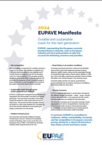 EUPAVE Manifesto “Durable and sustainable roads for the next generation”